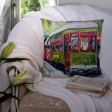 Load image into Gallery viewer, Streetcar Mid Summer Throw Pillow - 14x14 Decorative Pillow – Art for Your Home &amp; Patio MW1338PW1414