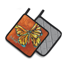 Load image into Gallery viewer, Monarch Butterfly Pot Holders - Set of 2 Decorative Kitchen Helpers | Made in the USA MW1339PTHD