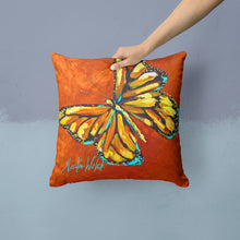 Load image into Gallery viewer, Monarch Butterfly Throw Pillow - 14x14 Decorative Pillow – Art for Your Home &amp; Patio MW1339PW1414
