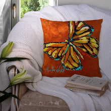Load image into Gallery viewer, Monarch Butterfly Throw Pillow - 14x14 Decorative Pillow – Art for Your Home &amp; Patio MW1339PW1414