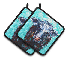 Load image into Gallery viewer, Moo Cow Pot Holders - Set of 2 Decorative Kitchen Helpers | Made in the USA MW1340PTHD