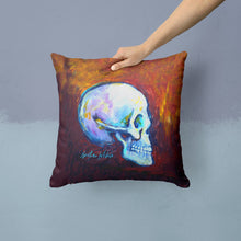 Load image into Gallery viewer, Skeleton My Best Side Throw Pillow - 14x14 Decorative Pillow – Art for Your Home &amp; Patio MW1341PW1414