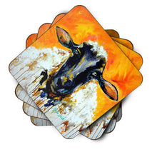 Load image into Gallery viewer, Peach Wool Sheep Coasters - Set of 4 Lightweight Foam, Absorbent Drink Coasters  MW1343FC