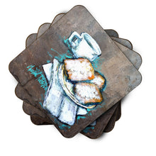 Load image into Gallery viewer, Beignets Piping Hot Coasters - Set of 4 Lightweight Foam, Absorbent Drink Coasters  MW1344FC