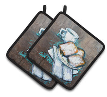 Load image into Gallery viewer, Beignets Piping Hot Pot Holders - Set of 2 Decorative Kitchen Helpers | Made in the USA MW1344PTHD