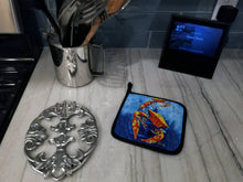 Load image into Gallery viewer, Crab Puddle O' Two Pot Holders - Set of 2 Decorative Kitchen Helpers | Made in the USA MW1345PTHD