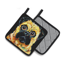 Load image into Gallery viewer, Pug It Out Pot Holders - Set of 2 Decorative Kitchen Helpers | Made in the USA MW1346PTHD