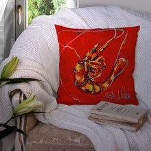 Load image into Gallery viewer, Red Shrimp Throw Pillow - 14x14 Decorative Pillow – Art for Your Home &amp; Patio MW1347PW1414