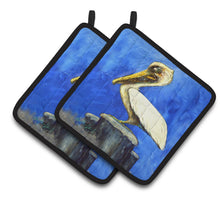 Load image into Gallery viewer, Pelican Texas Pete Pot Holders - Set of 2 Decorative Kitchen Helpers | Made in the USA MW1352PTHD