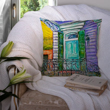 Load image into Gallery viewer, The House Next Door Throw Pillow - 14x14 Decorative Pillow – Art for Your Home &amp; Patio MW1354PW1414