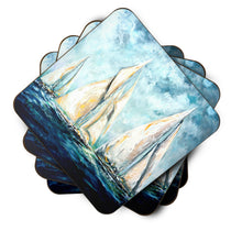Load image into Gallery viewer, Sailboats Last Mile Foam Coaster  MW1355FC