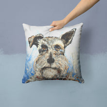Load image into Gallery viewer, Schnauzer Whiter Beard Throw Pillow - 14x14 Decorative Pillow – Art for Your Home &amp; Patio MW1358PW1414