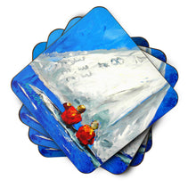 Load image into Gallery viewer, Sailboat Two's Company Foam Coaster  MW1360FC