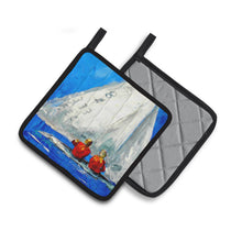 Load image into Gallery viewer, Sailboat Two's Company Pot Holders - Set of 2 Decorative Kitchen Helpers | Made in the USA MW1360PTHD