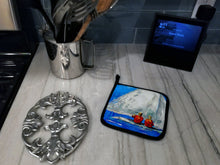 Load image into Gallery viewer, Sailboat Two's Company Pot Holders - Set of 2 Decorative Kitchen Helpers | Made in the USA MW1360PTHD