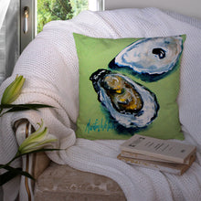 Load image into Gallery viewer, Two Shells Oyster Throw Pillow - 14x14 Decorative Pillow – Art for Your Home &amp; Patio MW1361PW1414