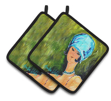 Load image into Gallery viewer, Young Voncile Still in High School Pot Holders - Set of 2 Decorative Kitchen Helpers | Made in the USA MW1363PTHD