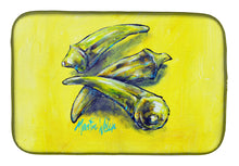 Load image into Gallery viewer, Three to Get Ready Okra Dish Drying Mat – Absorbent, Artistic Kitchen Essentials
