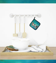 Load image into Gallery viewer, Four Oyster Shells on Board Pot Holders - Set of 2 Decorative Kitchen Helpers | Made in the USA