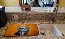 Load image into Gallery viewer, A Crab Bucket Dish Drying Mat – Absorbent, Artistic Kitchen Essentials
