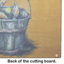 Load image into Gallery viewer, A Crab Bucket Glass Cutting Boards – Durable, Decorative Kitchen Art