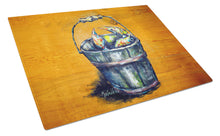 Load image into Gallery viewer, A Crab Bucket Glass Cutting Boards – Durable, Decorative Kitchen Art