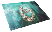 Load image into Gallery viewer, A Touch of Blue Shrimp Glass Cutting Boards – Durable, Decorative Kitchen Art
