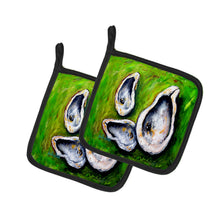 Load image into Gallery viewer, All Shucked Oysters Pot Holders - Set of 2 Decorative Kitchen Helpers | Made in the USA
