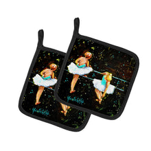 Load image into Gallery viewer, At Practice Ballet Pot Holders - Set of 2 Decorative Kitchen Helpers | Made in the USA