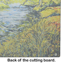Load image into Gallery viewer, At The Grand Hotel Glass Cutting Boards – Durable, Decorative Kitchen Art