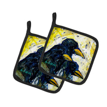 Load image into Gallery viewer, Baked In A Pie Crows Pot Holders - Set of 2 Decorative Kitchen Helpers | Made in the USA