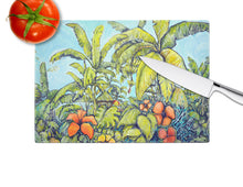 Load image into Gallery viewer, Banana Cabana Glass Cutting Boards – Durable, Decorative Kitchen Art
