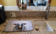 Load image into Gallery viewer, Bessie the Cow Dish Drying Mat – Absorbent, Artistic Kitchen Essentials