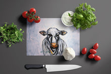 Load image into Gallery viewer, Bessie the Cow Glass Cutting Boards – Durable, Decorative Kitchen Art