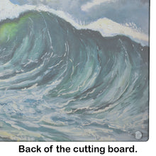 Load image into Gallery viewer, Big Blue Wave Glass Cutting Boards – Durable, Decorative Kitchen Art