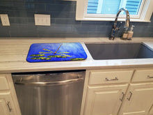 Load image into Gallery viewer, Blue Dragonfly Dish Drying Mat – Absorbent, Artistic Kitchen Essentials