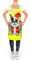 Load image into Gallery viewer, Boston Terrier Stinker That Stole Christmas Apron – Artist-Designed Kitchen, BBQ &amp; Craft Apron