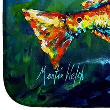 Load image into Gallery viewer, Break Through Red Fish Dish Drying Mat – Absorbent, Artistic Kitchen Essentials