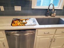 Load image into Gallery viewer, Bully Dish Drying Mat – Absorbent, Artistic Kitchen Essentials