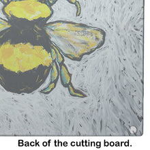 Load image into Gallery viewer, Buzzbee Bumblebee Glass Cutting Boards – Durable, Decorative Kitchen Art