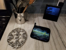 Load image into Gallery viewer, By The Moonlight Pot Holders - Set of 2 Decorative Kitchen Helpers | Made in the USA