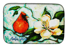 Load image into Gallery viewer, Cardinal Aqua Dish Drying Mat – Absorbent, Artistic Kitchen Essentials