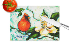 Load image into Gallery viewer, Cardinal Aqua Glass Cutting Boards – Durable, Decorative Kitchen Art