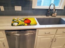 Load image into Gallery viewer, Cardinal Ochre Dish Drying Mat – Absorbent, Artistic Kitchen Essentials