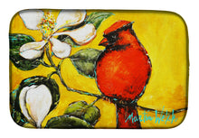 Load image into Gallery viewer, Cardinal Ochre Dish Drying Mat – Absorbent, Artistic Kitchen Essentials