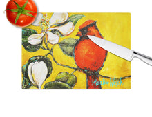Load image into Gallery viewer, Cardinal Ochre Glass Cutting Boards – Durable, Decorative Kitchen Art