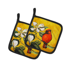 Load image into Gallery viewer, Cardinal Ochre Pot Holders - Set of 2 Decorative Kitchen Helpers | Made in the USA