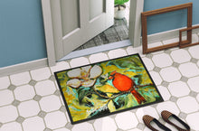 Load image into Gallery viewer, Cardinal with Magnolia Doormat-24x36 Indoor / Outdoor Rug | Made in USA