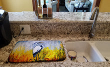 Load image into Gallery viewer, Cattin Around Heron Dish Drying Mat – Absorbent, Artistic Kitchen Essentials