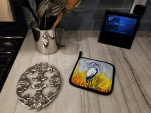 Load image into Gallery viewer, Cattin Around Heron Pot Holders - Set of 2 Decorative Kitchen Helpers | Made in the USA